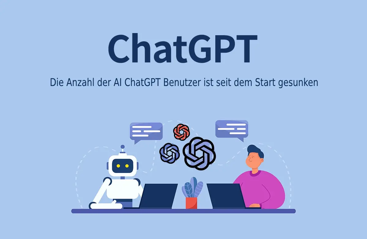 Die Anzahl der AI ChatGPT Benutzer ist seit dem Start gesunken