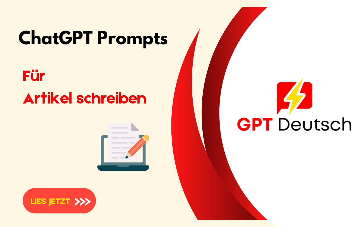 ChatGPT Prompts fuer Artikel schreiben 1